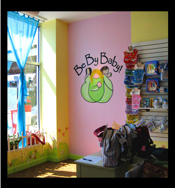 Store logo and border design
